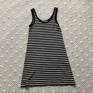 DKNY Jeans - Striped jersey knit dress